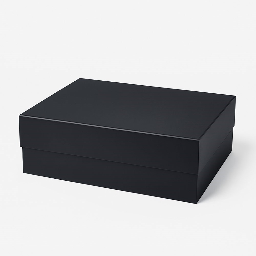Pudełko magnetyczne czarne L 380x280x110 mm opakowanie prezentowe