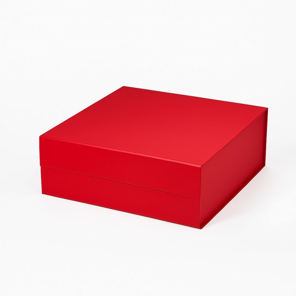 Pudełko Magnetyczne Czerwone 330x330x115mm (zew) A4 Opakowanie Ozdobne