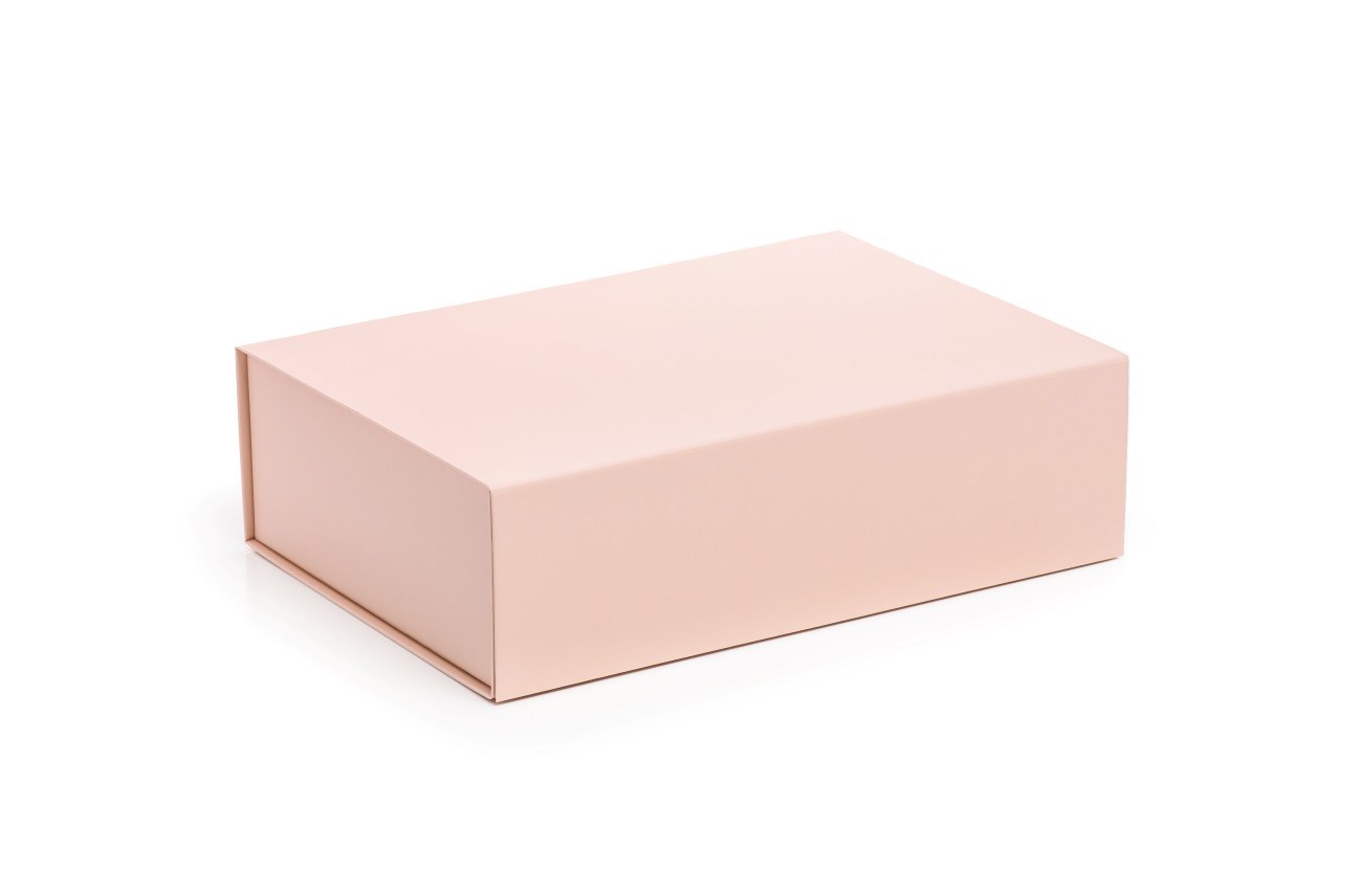 Pudełko Magnetyczne Wanilia Pudrowy Róż 350x250x100mm Prezentowe