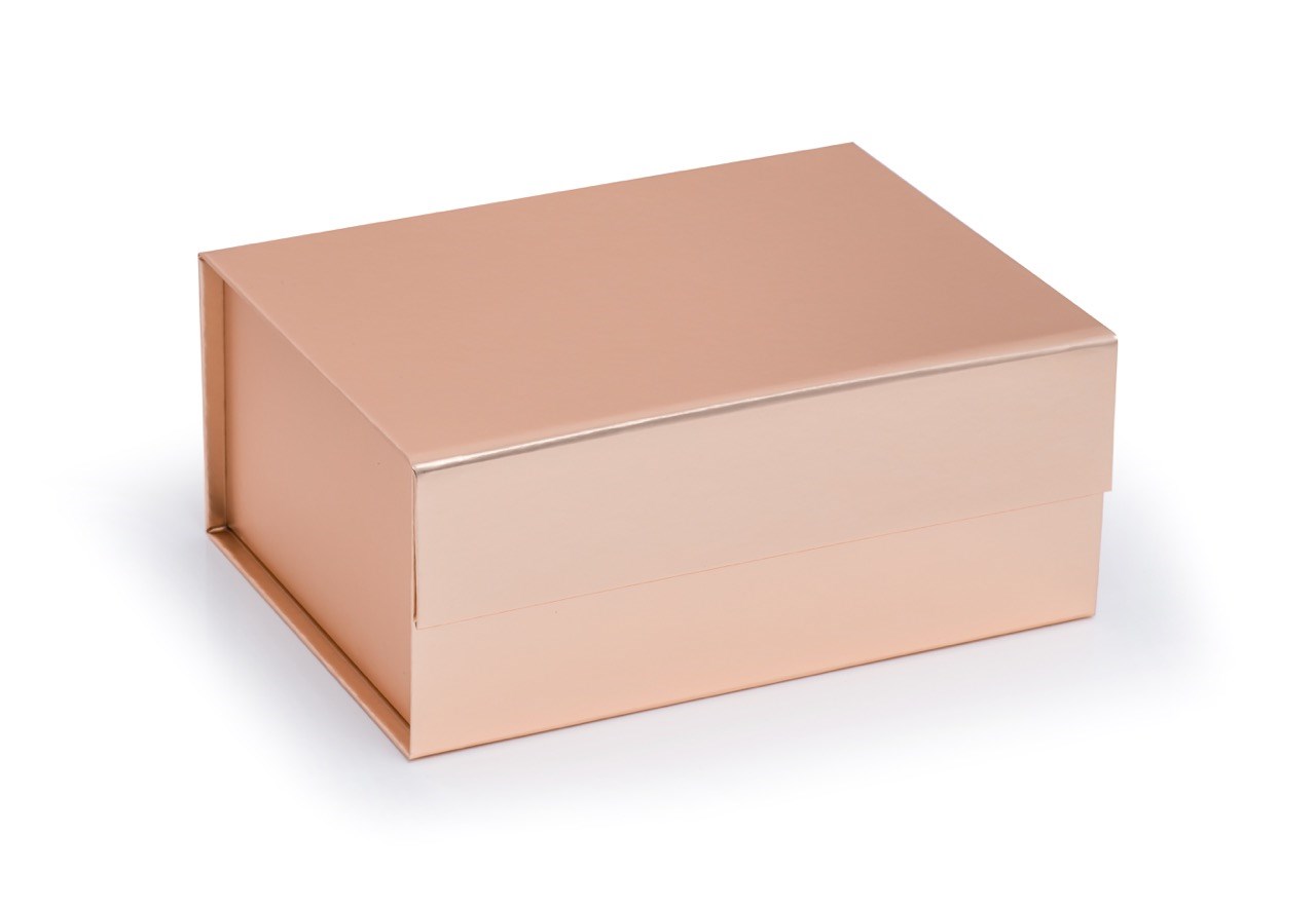 Pudełko Magnetyczne Różowe Złoto 235x170x100mm (zew)A5 Prezentowe