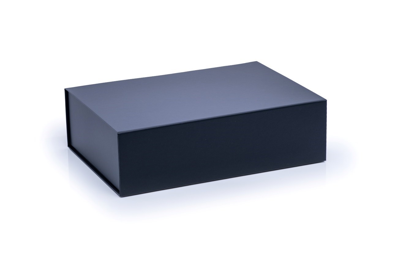 Pudełko Magnetyczne Granatowe Ciemne 350x250x100mm Eleganckie Pudełko
