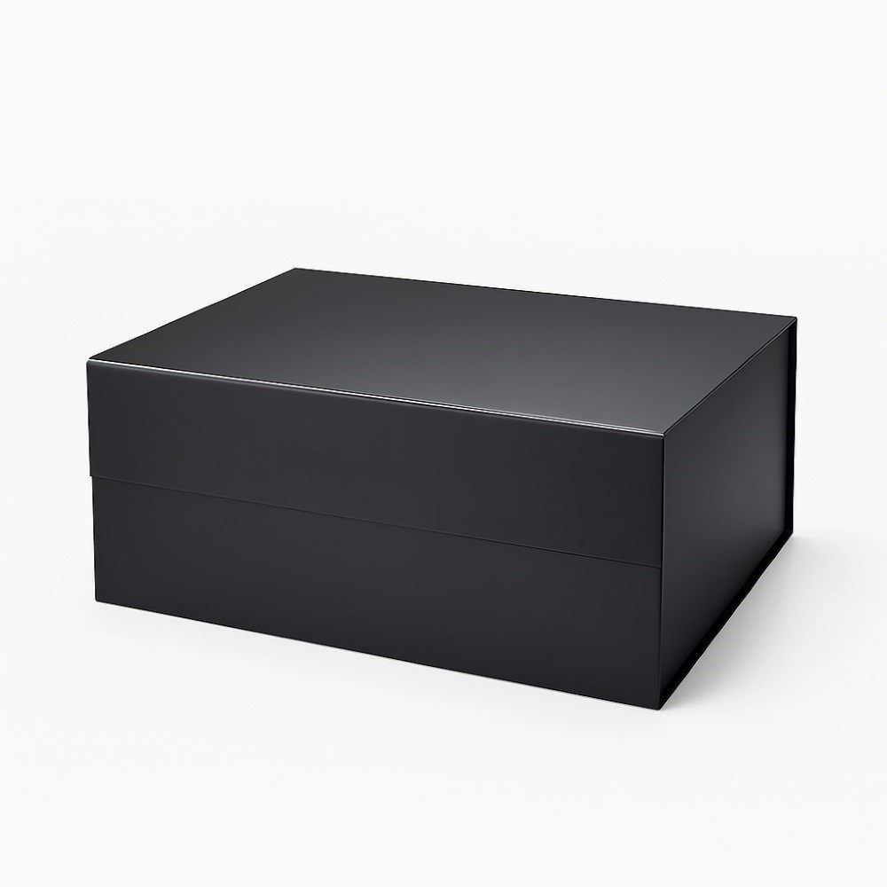Pudełko Magnetyczne Czarne 440x320x200mm(zew) A3 Ozdobne na prezent
