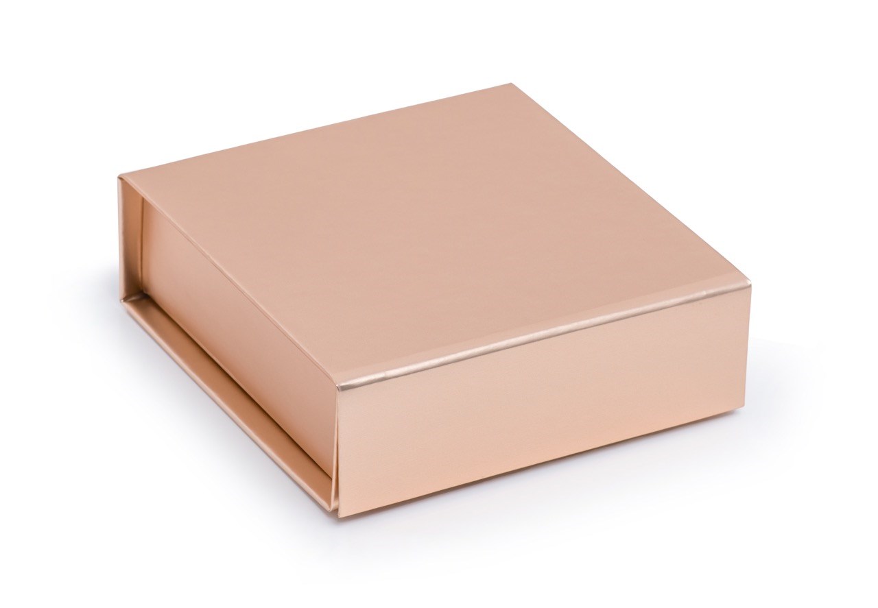 Pudełko Magnetyczne Różowe Złoto 120x120x40mm(zew)Na Biżuterię Ozdobne