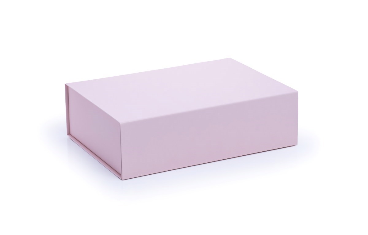 Pudełko magnetyczne ozdobne prezentowe opalowy róż 350x250x100 mm
