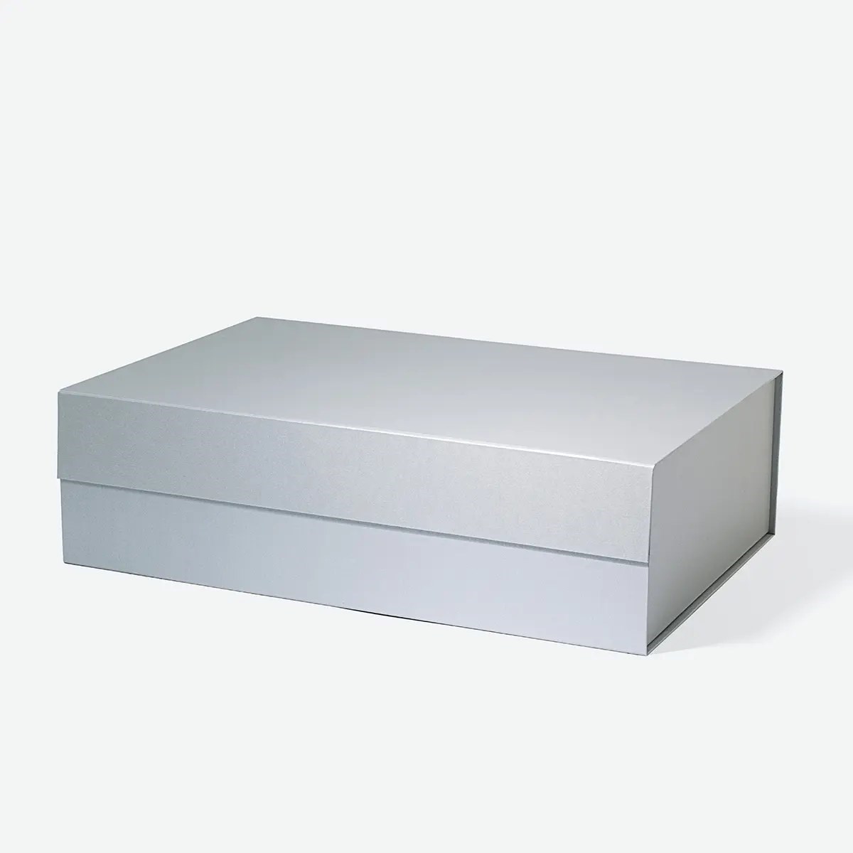 Pudełko Magnetyczne Srebrne Perłowe 500x340x145mm(zew) Eleganckie