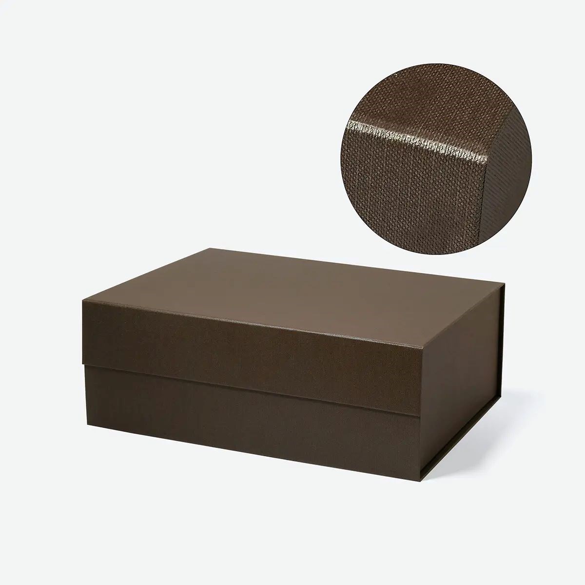 Pudełko magnetyczne A4 deep brązowe prezentowe 330x255x115 mm