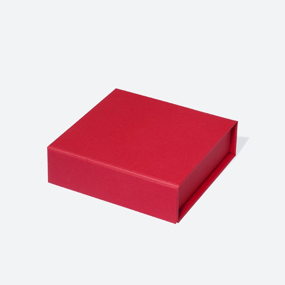 Pudełko Magnetyczne Czerwone XS 100x100x30mm(zew) Ozdobne Prezentowe