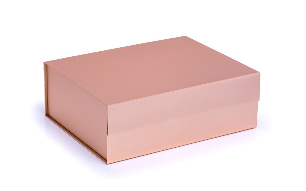 Pudełko Magnetyczne 235x235x80mm(zew) Różowe Złoto Pudełko Prezentowe