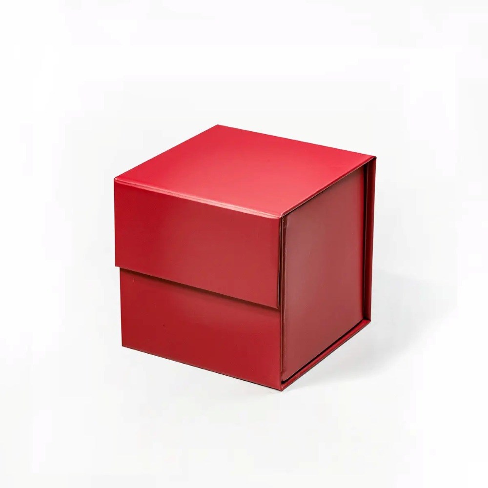 Pudełko Magnetyczne 120x120x120mm zew Czerwone Pudełko Ozdobne Premium
