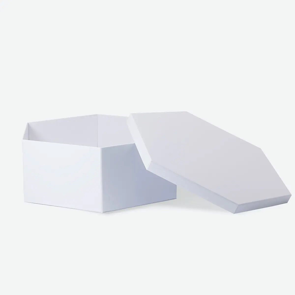 Pudełko Ozdobne Sześciokątne Białe 355x310x125mm (zew) Na Prezent