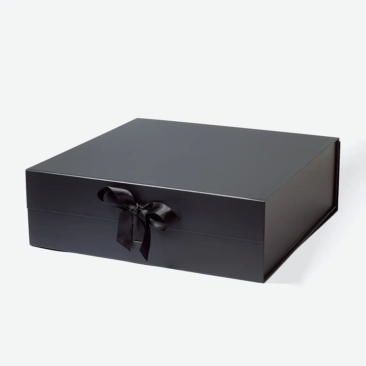 Pudełko Magnetyczne Czarne Z Wstążką A3 410x410x130mm(zew) Eleganckie