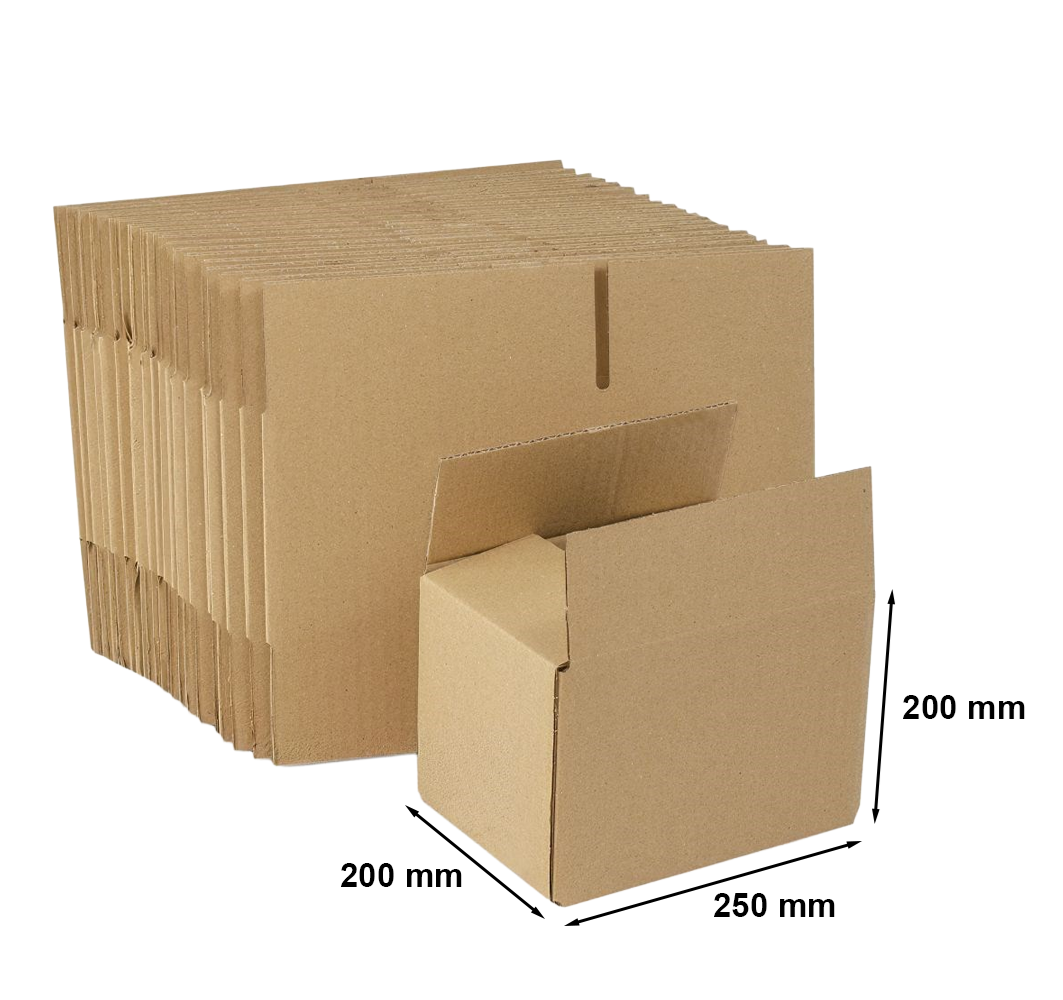Kartony Klapowe 250x200x200mm, 10 sztuk