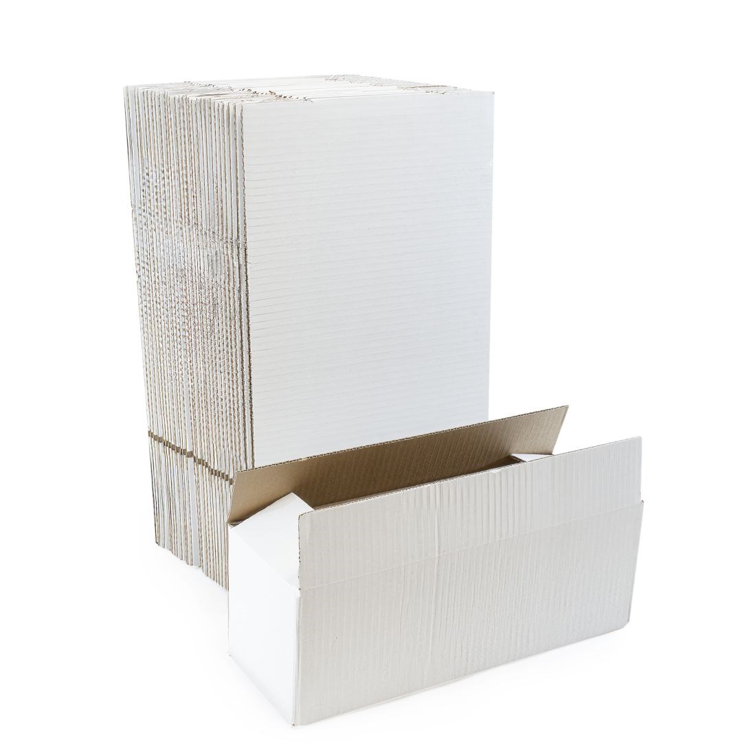 Białe kartony klapowe 350x120x120 mm, 10 szt. - pudełka do wysyłki