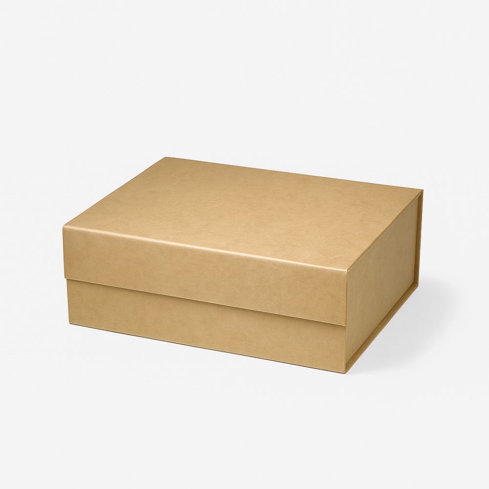 Pudełko Magnetyczne Kraft 330x255x115mm (zew) A4 Opakowanie Na Prezent