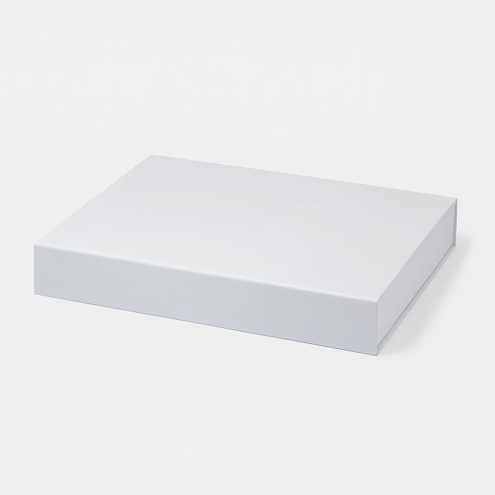 Pudełko Magnetyczne Białe 330x255x45 zew A4 Pudełko Ozdobne Prezentowe