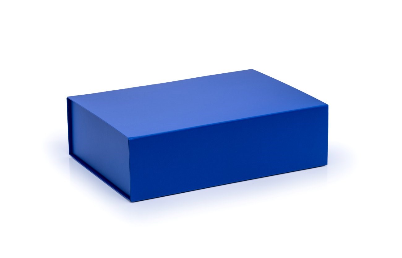 Pudełko Magnetyczne Niebieski Chaber 350x250x100mm Pudełko Prezentowe