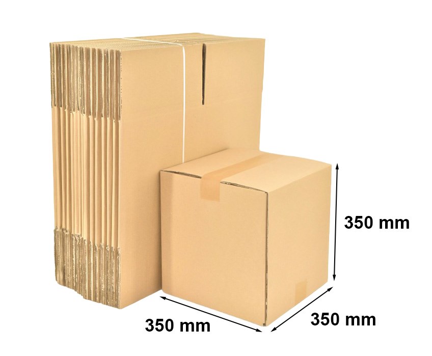 Kartony klapowe pudełka 5-warstwowe 350x350x350 mm BC 580, 10 szt.