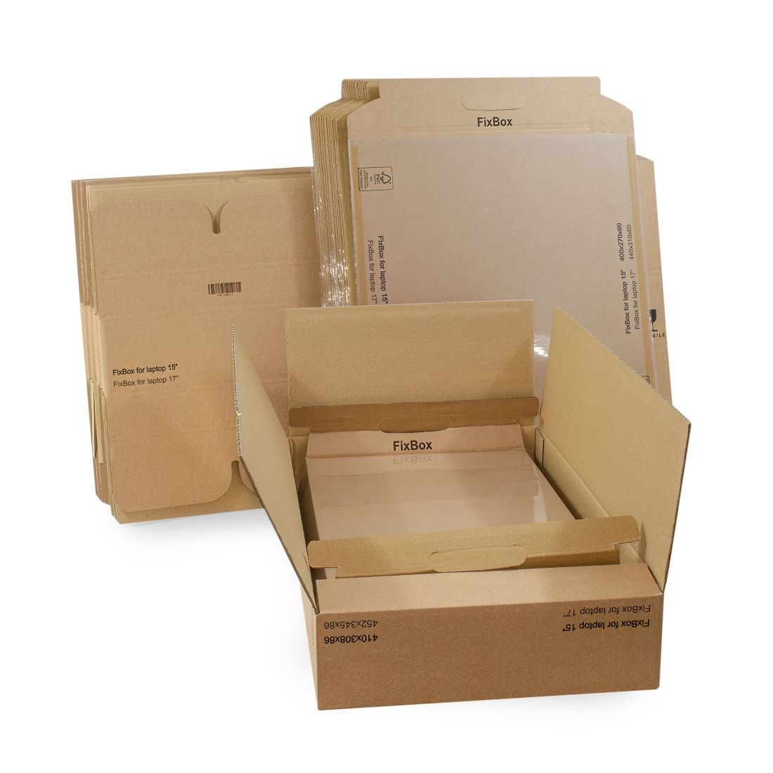 Fix Box pudełka wykrojnikowe do laptopa 15, 475x320x100 mm, 50 szt.