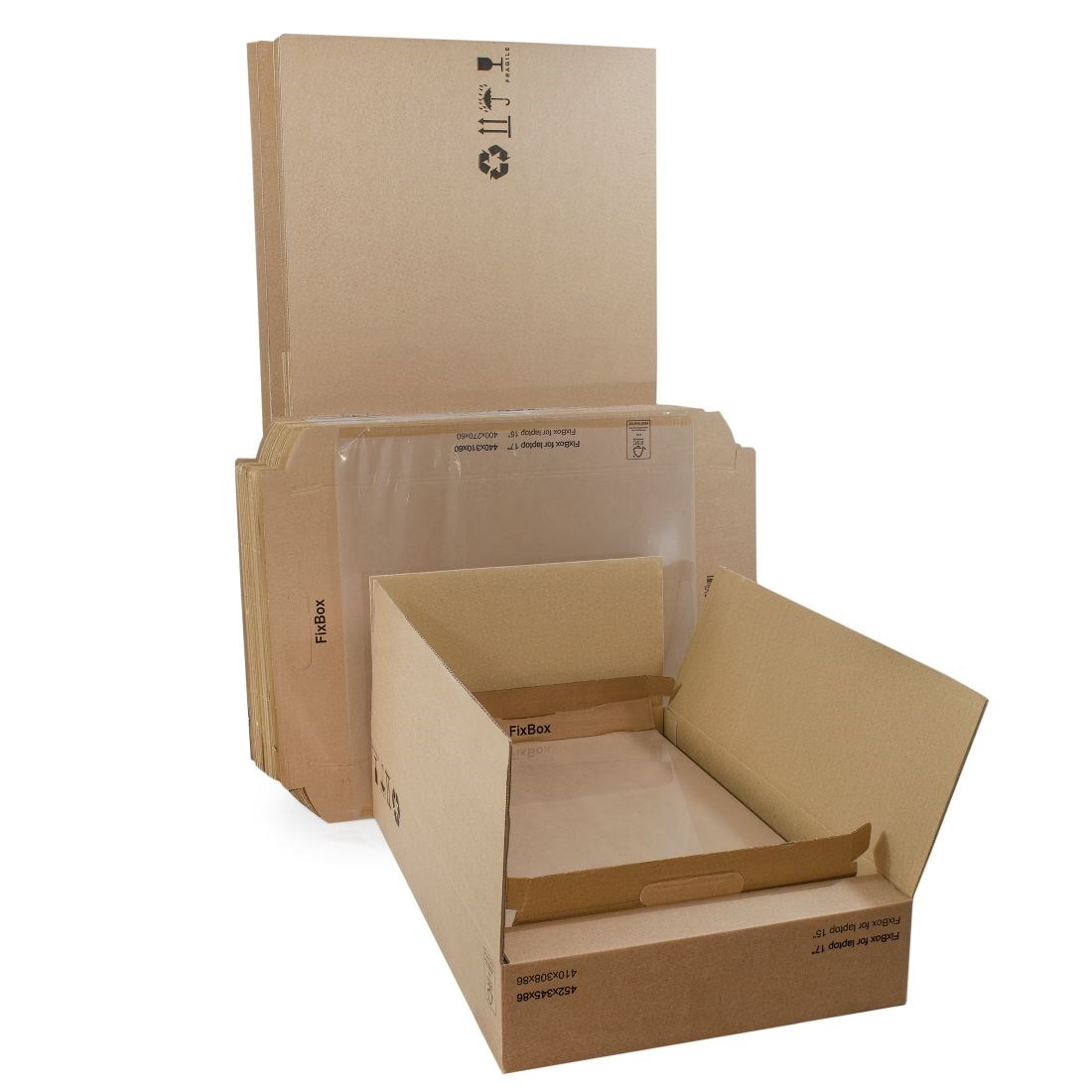 Kartony Fix Box na laptop 17 cali z wkładką 515x350x100 mm 100 szt.