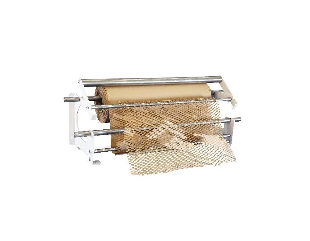 Dyspenser metalowy do papieru nacinanego pakowego 40 cm 250 m