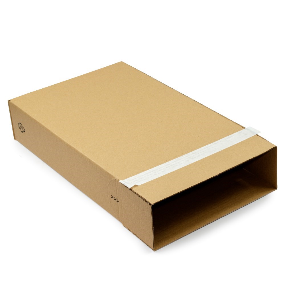 Brązowe pudełko kartonowe do wysyłki Flatbox F20 235x80x335 mm
