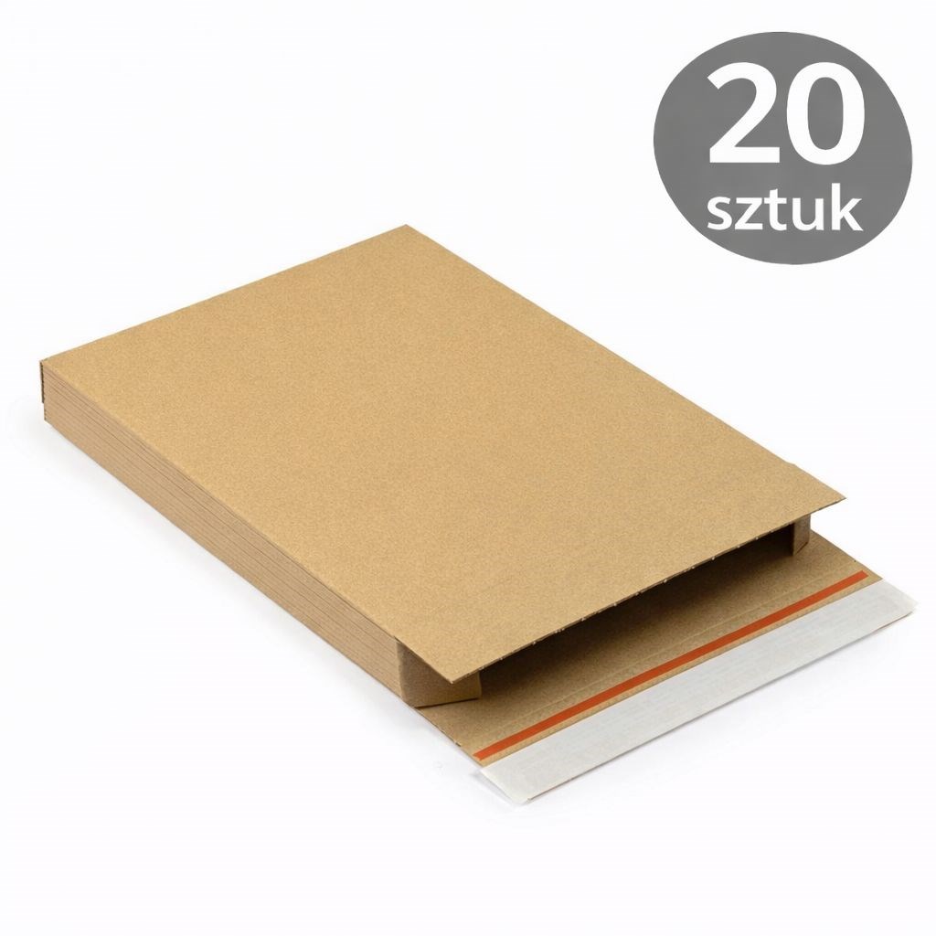 Pudełko Flatbox F09 250x30x350 mm, płaski karton wysyłkowy 20 szt.