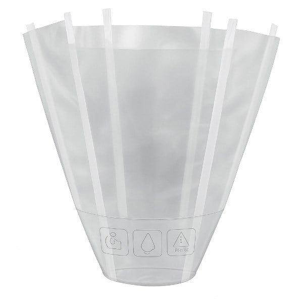 Plastikowy wazon-worek transportowy do kwiatów i bukietów 105x195 mm