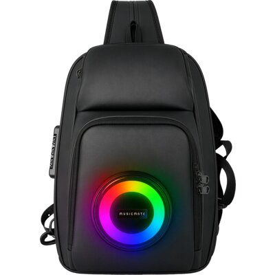 Plecak na laptopa MUSICMATE MM-BP20 SoundLoop 12.5 cali Czarny MM-BP20 SOUNDLOOP RGB