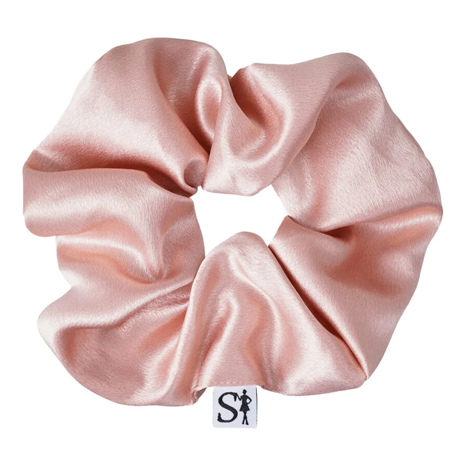 Sister Young Lilu satynowa gumka do włosów scrunchie Champagne