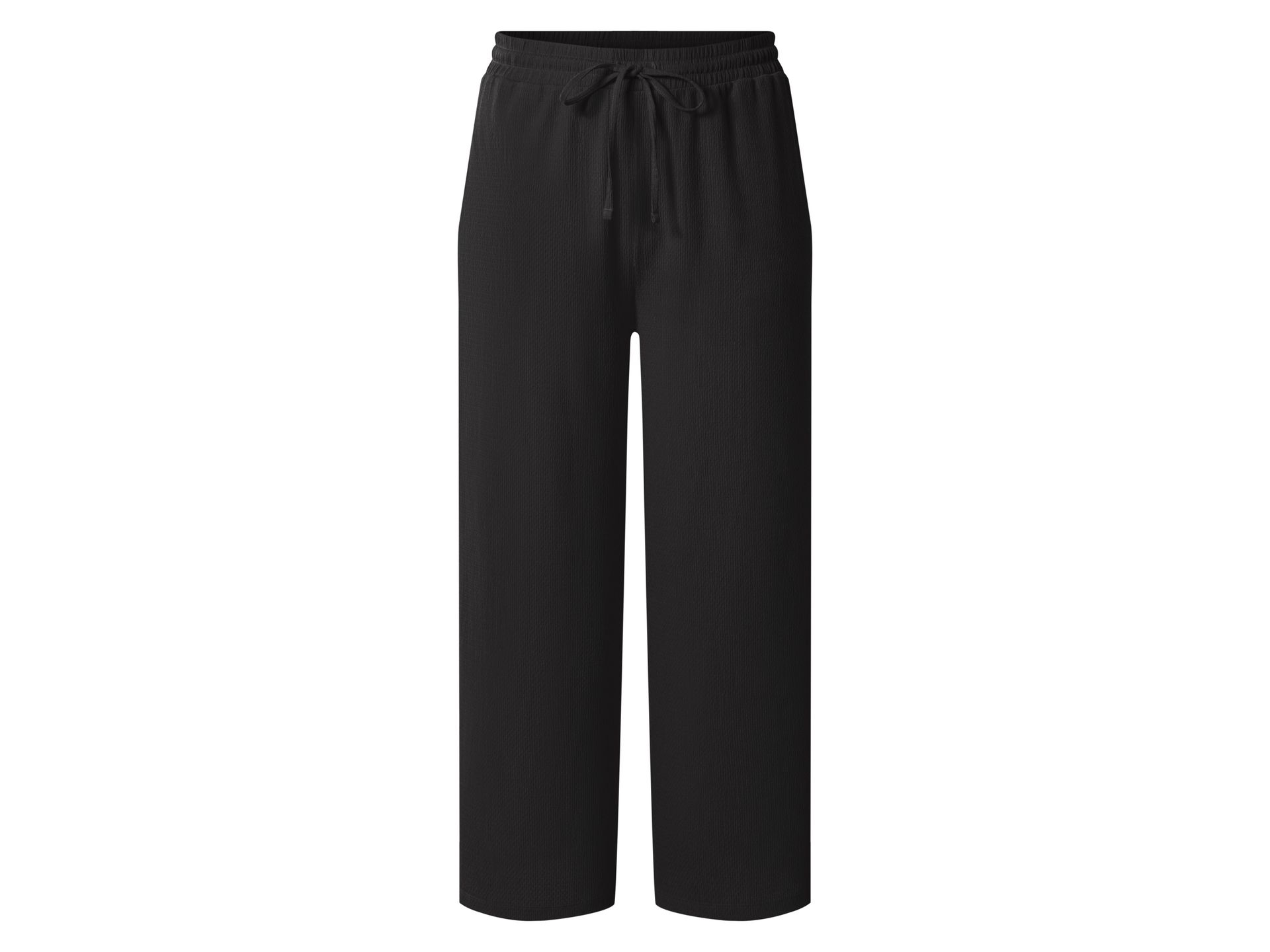 ESMARA® Spodnie damskie Wide Leg (Czarny, XL(48/50))