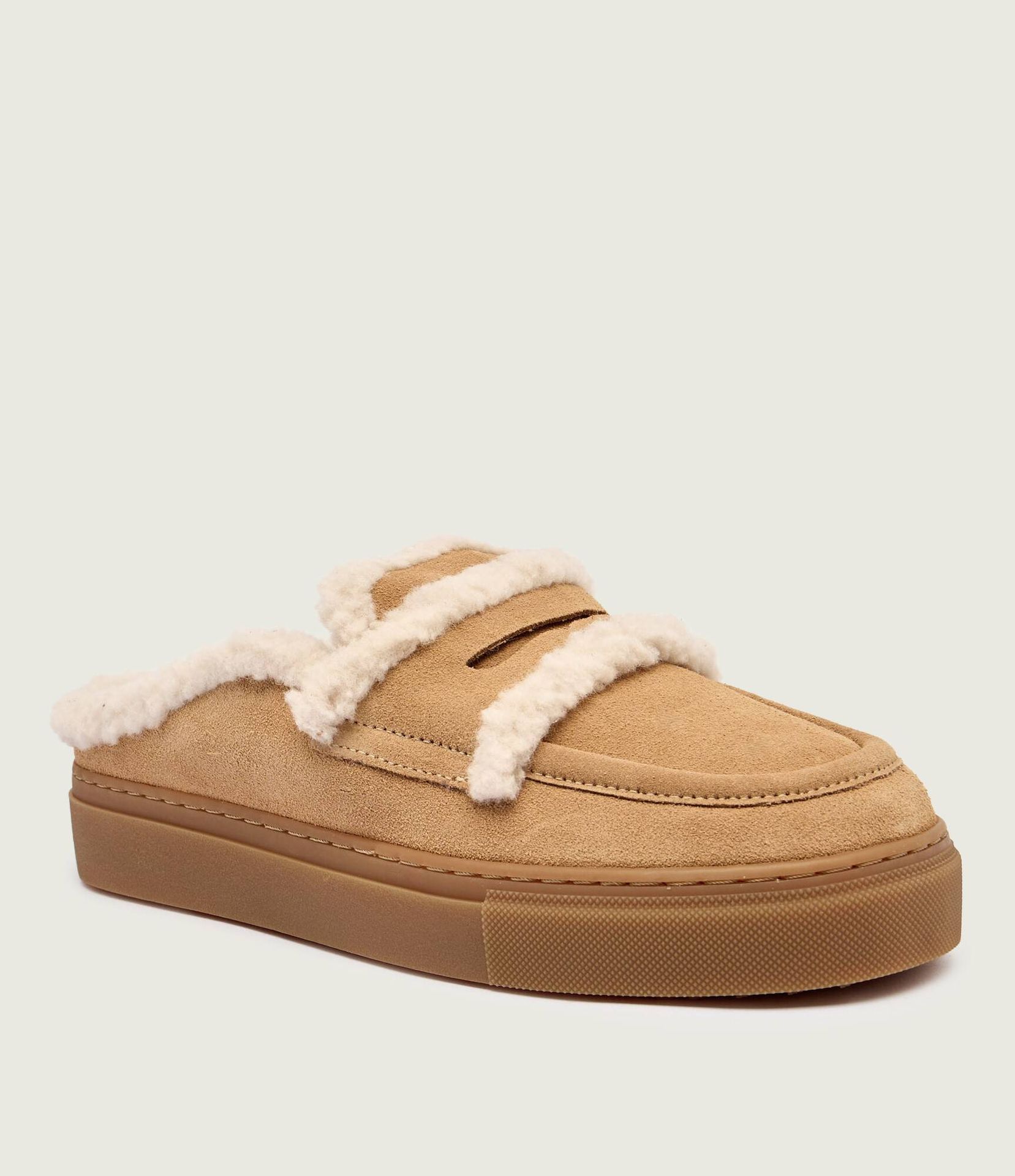 INUIKII Mule zamsz shearling
