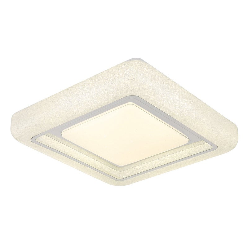 Kwadratowa dekoracyjna lampa sufitowa LED, biała 4000K