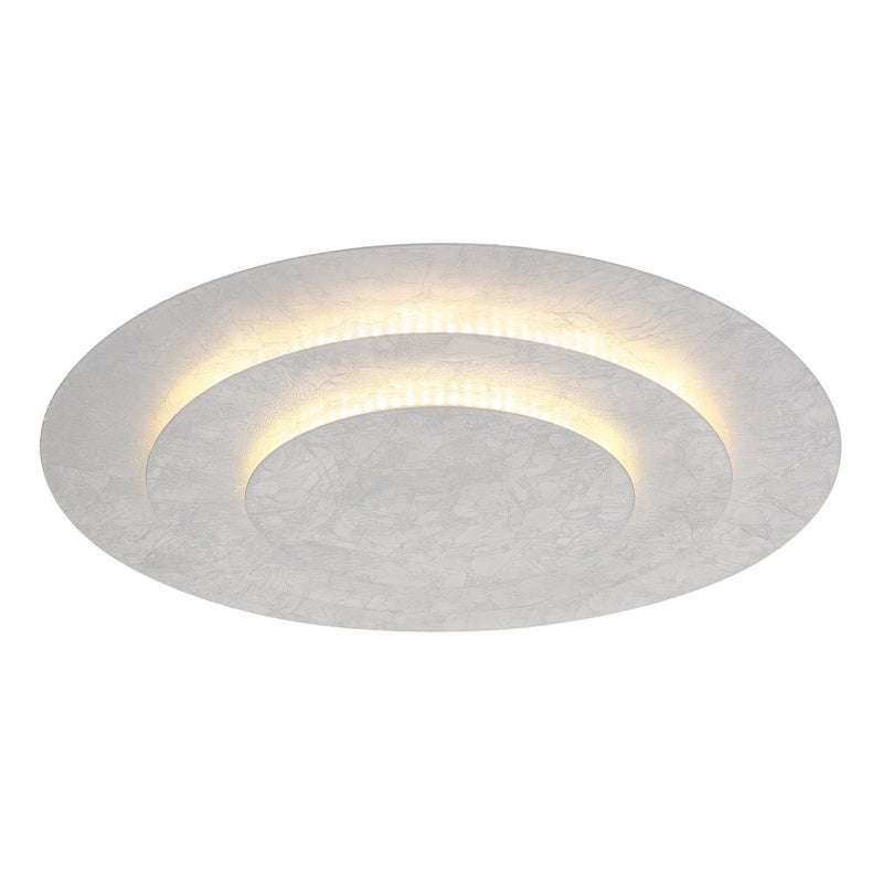 Półwpuszczana lampa sufitowa z wbudowanym oświetleniem LED, 49 cm, barwa srebrna, 3000 K