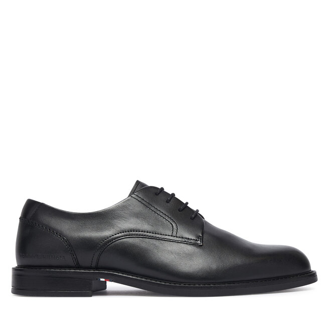 Półbuty Tommy Hilfiger Corporate Dressy Lth FM0FM06023 Czarny