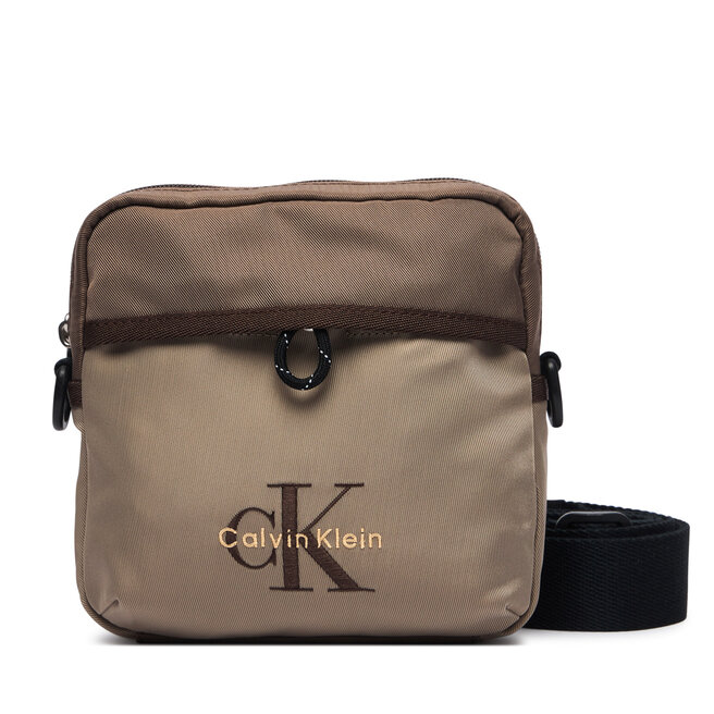 Saszetka Calvin Klein Bold Clrblk Square Crossobdy LV04D3519G Brązowy