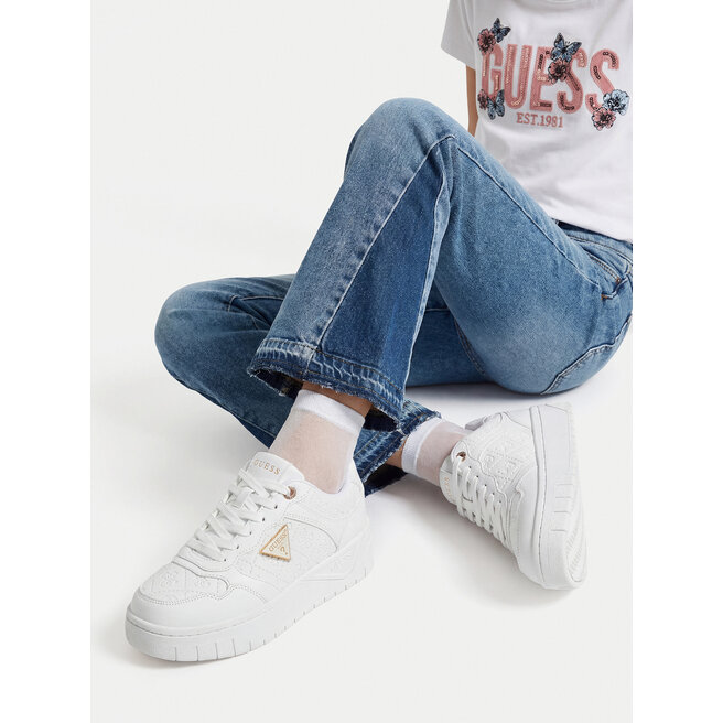 Sneakersy Guess CEOWB-BIC-GG-68-SS Biały