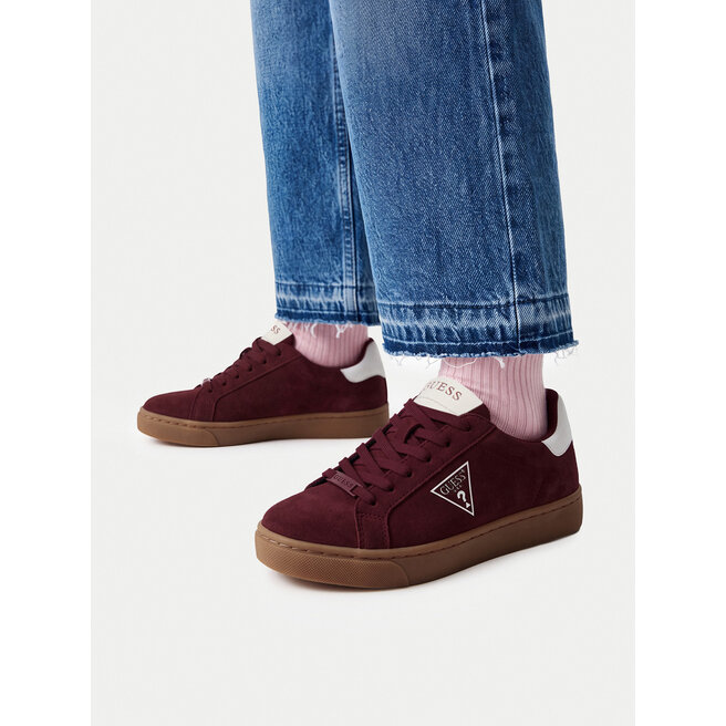 Sneakersy Guess EO-BI12-3210-02 Bordowy