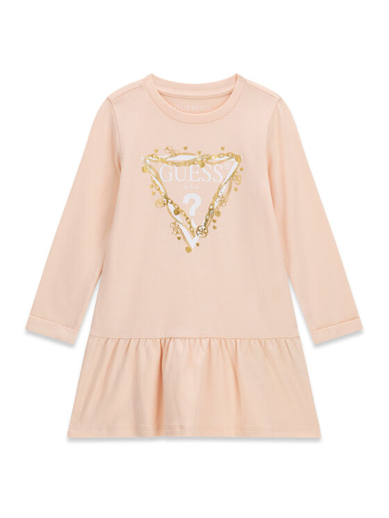 Guess Sukienka codzienna K3YK13 KA6W4 Różowy jasny Regular Fit