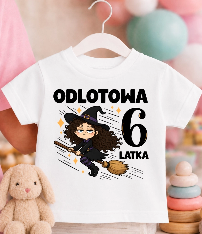 Koszulka URODZINOWA dziecięca ''ODLOTOWA 6 LATKA''
