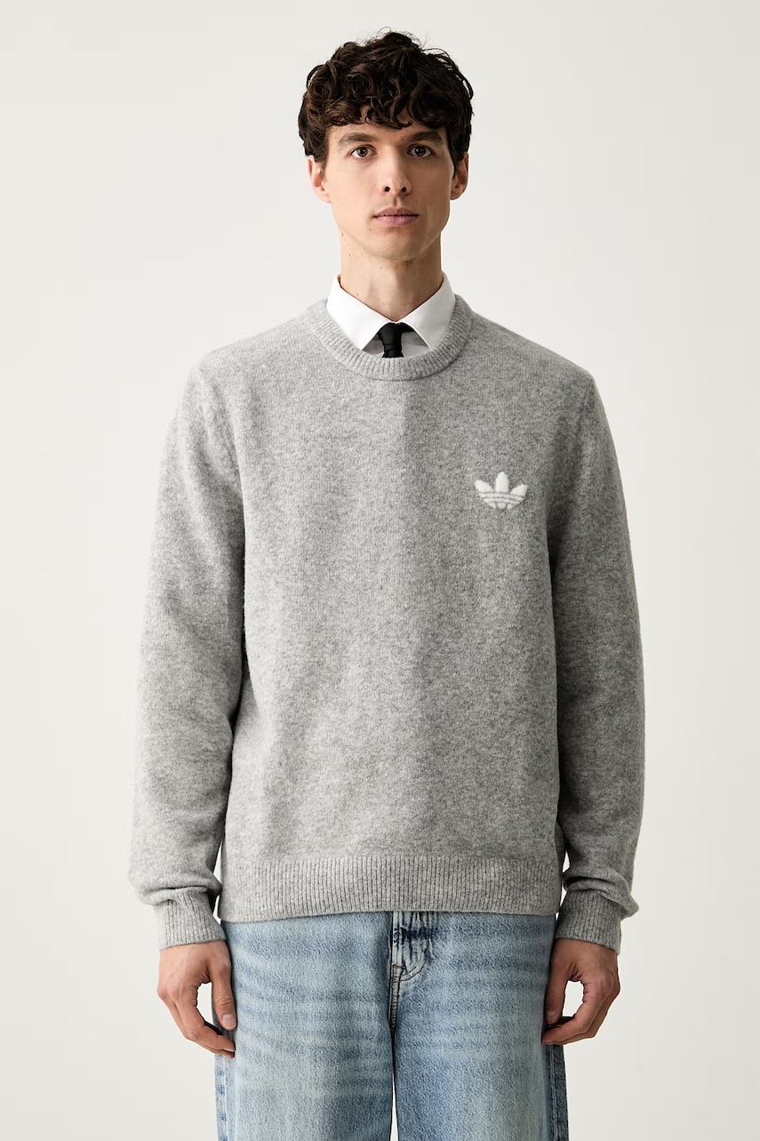 adidas Originals Trefoil Essentials sweter z wełną męski