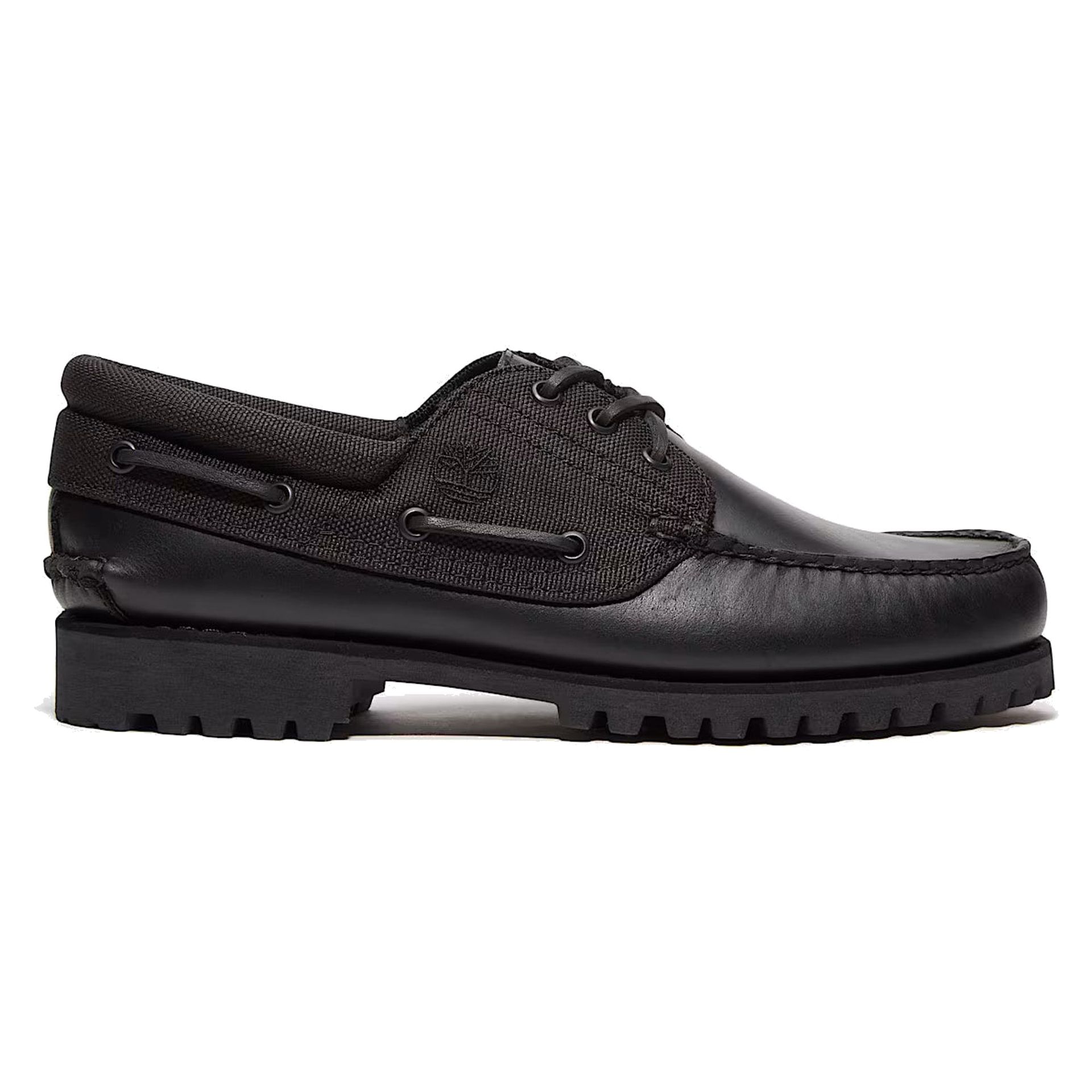 Authentic Boat Shoe Black Blackout Full Grain - 44,5