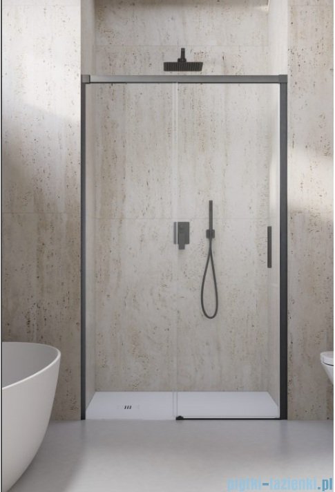 Radaway Idea 8 DWJ Brushed GunMetal drzwi wnękowe 100cm lewe szczotkowany Grafit 10330520-92-01L /10350453-01-01