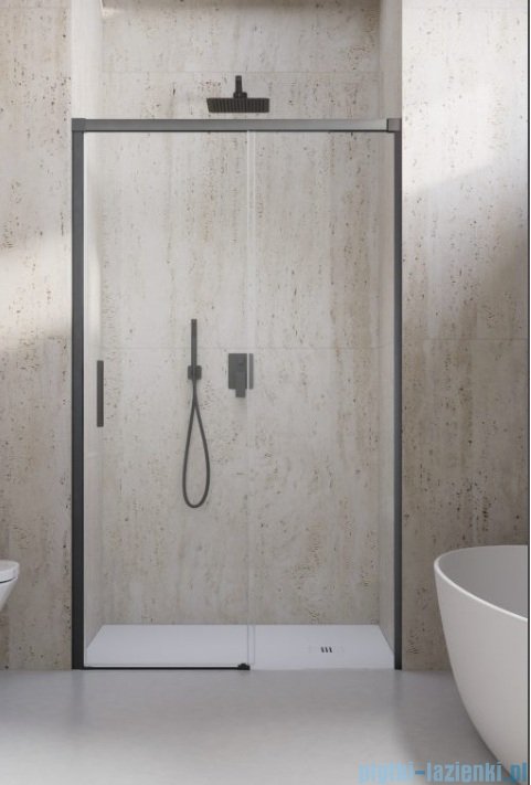 Radaway Idea 8 DWJ Brushed GunMetal drzwi wnękowe 130cm prawe szczotkowany Grafit 10330670-92-01L/10350603-01-01