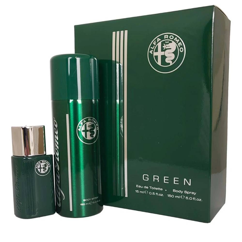 Green zestaw zapachowy woda toaletowa spray 15ml + perfumowany spray do ciała 150ml