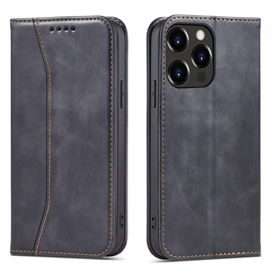 Magnet Fancy Case etui iPhone 14 Plus pokrowiec z klapką portfel podstawka czarne