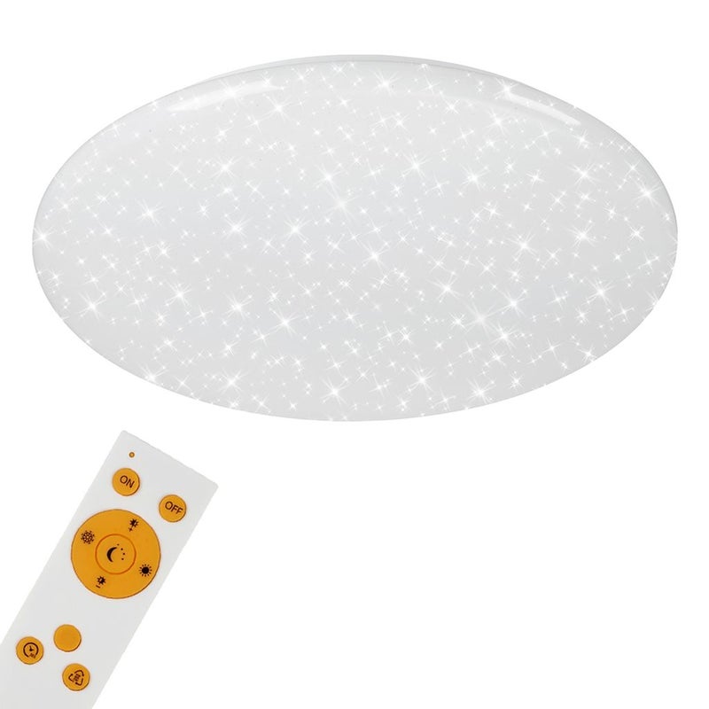 BRILONER LEUCHTEN VERB lampa sufitowa, 50 W, 4000 lm, IP20, biała, plastikowo-metalowa, ściemnialna, CCT, Ø 56 cm