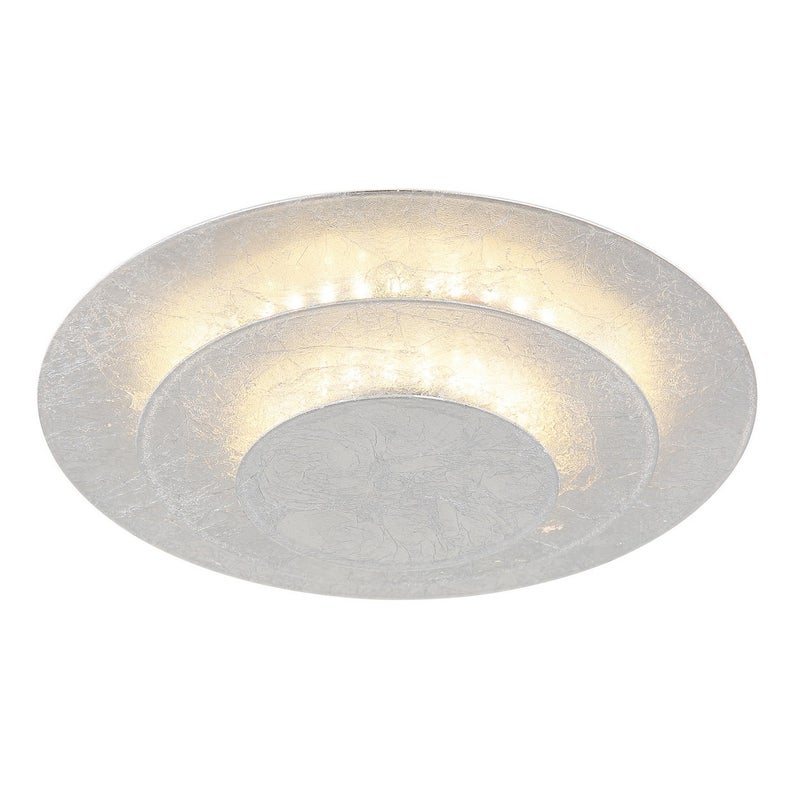Półwpuszczana lampa sufitowa z wbudowaną diodą LED 18 cm, barwa srebrna, 3000K