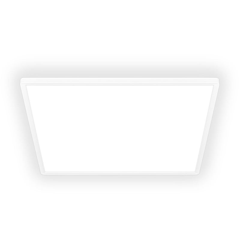 Lampa sufitowa LED Briloner Tava, światło pośrednie, płaska, neutralne białe światło, biały, 56 x 56 x 3 cm