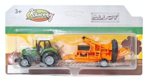 Traktor z przyczepą - model lub pojazd