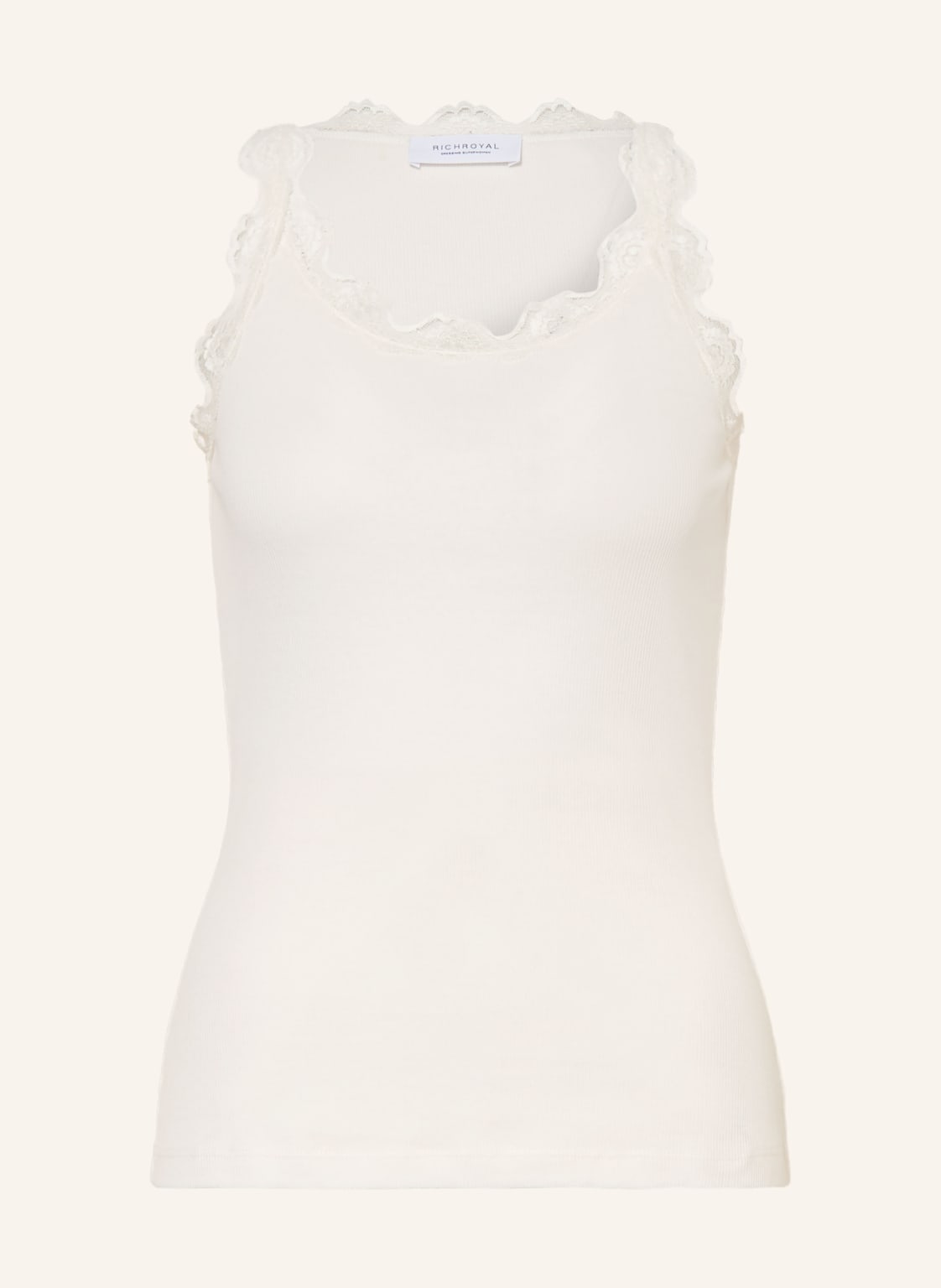 Rich & Royal Top Z Koronką weiss